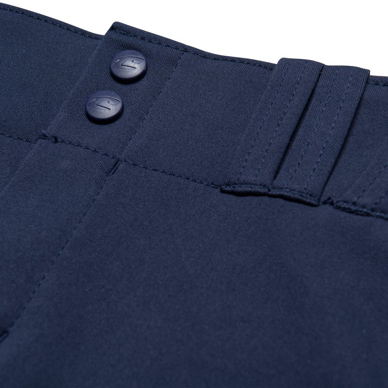 CHAMPRO Women's Tournament Traditional Low-Rise Polyester Softball Pant, Medium, Navy - Image 3